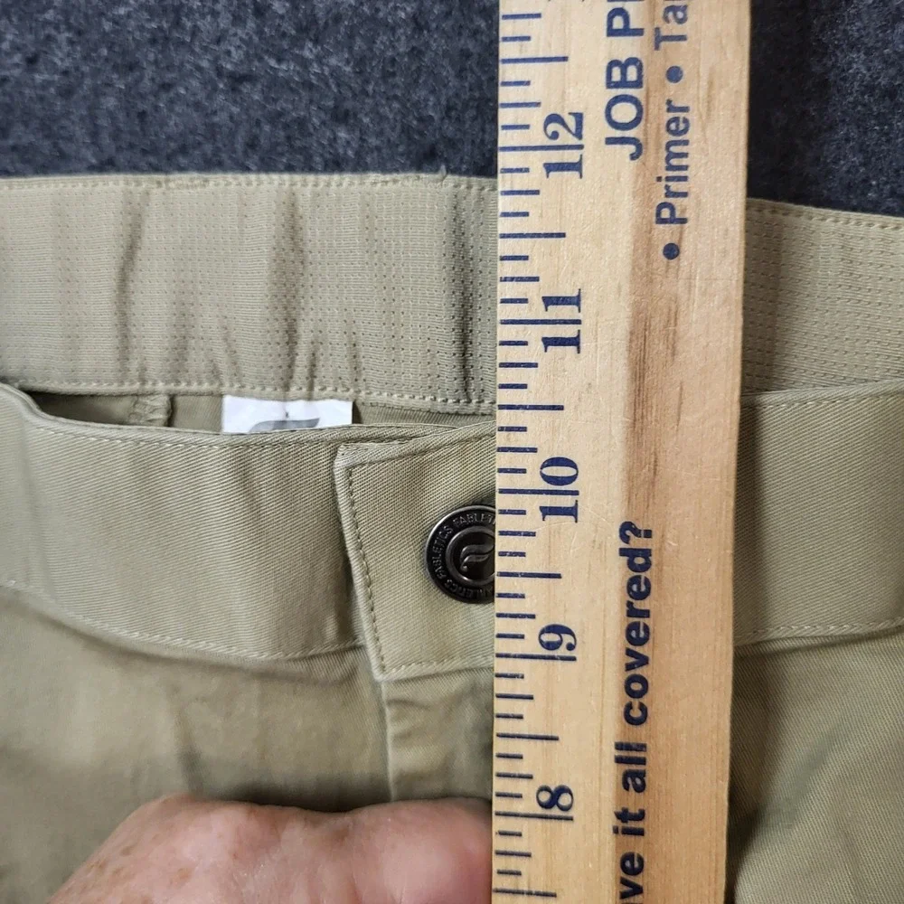 Fabletics The One Pant Mens 34x34 Khaki Tan Stretch Chino PT2354910-3487-34034